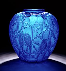 Vase Perruches Electric Blue